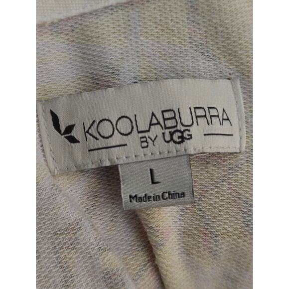 New Kookaburra by Ugg Women’s French Terry Hoodie Yellow Palm Print, Large - Picture 6 of 8